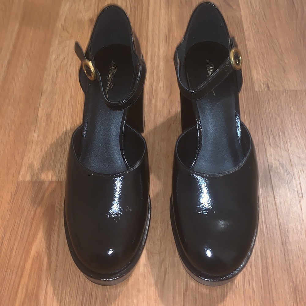 3.1 PHILLIP LIM Naomi Leather Platform Pumps - Picture 7 of 12